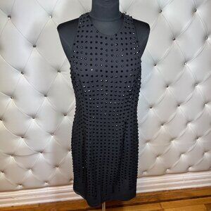 Basix Black Studded Women's Top Size 10